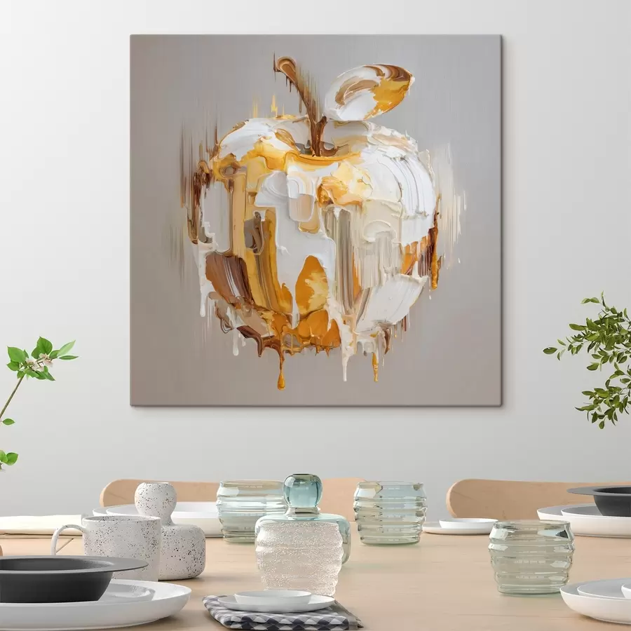 carta da parati Mela con effetto vernice sciolta nr. s45862