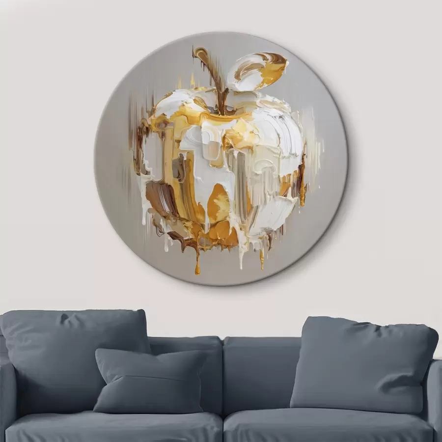 carta da parati Mela con effetto vernice sciolta nr. r45862