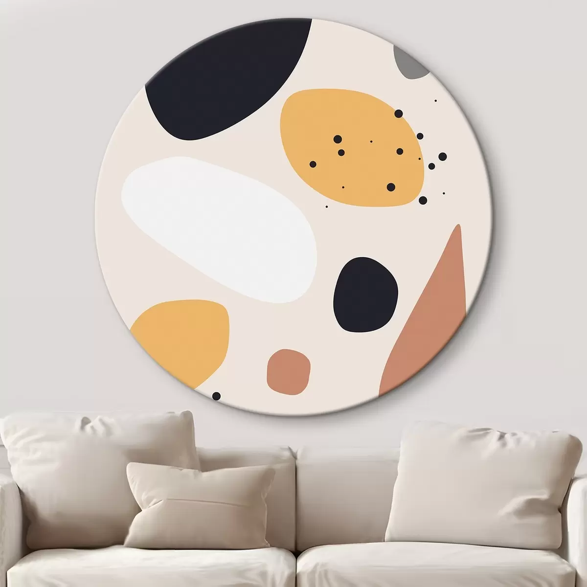 Quadri rotondi Macchie astratte r46067