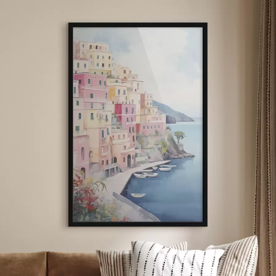 carta da parati Case sul mare nr. f46066