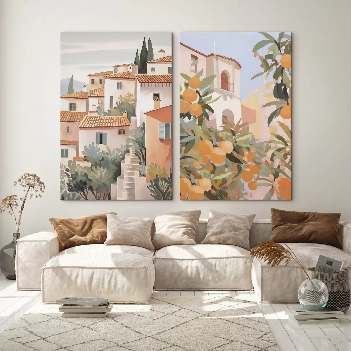 carta da parati Case in mezzo al giardino nr. m00791