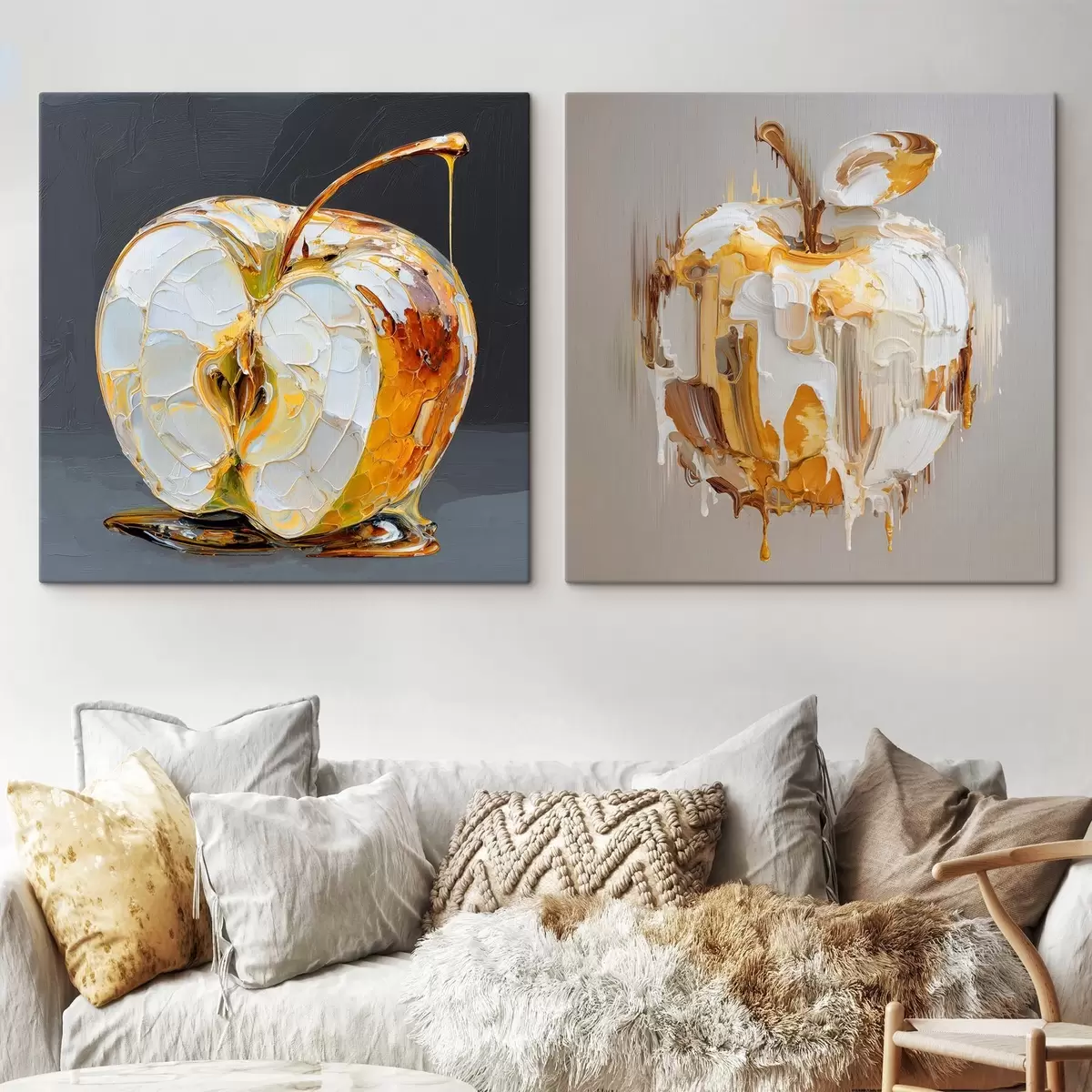 carta da parati Astrazione con mela in chiave moderna nr. m00746