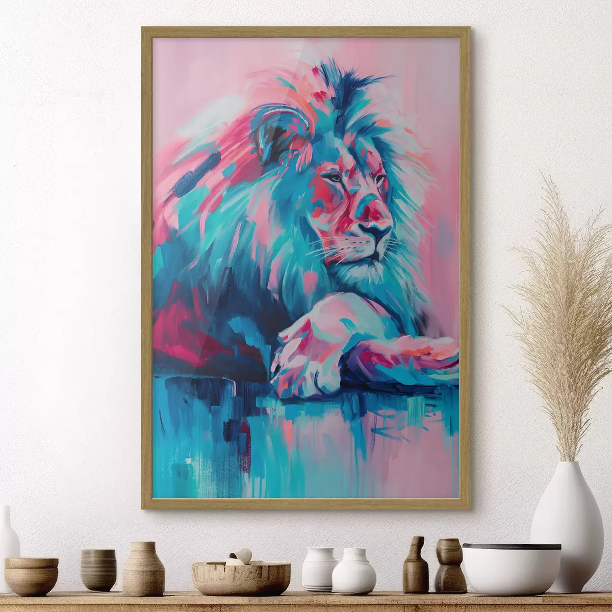 Poster Leone e tenerezza f46034