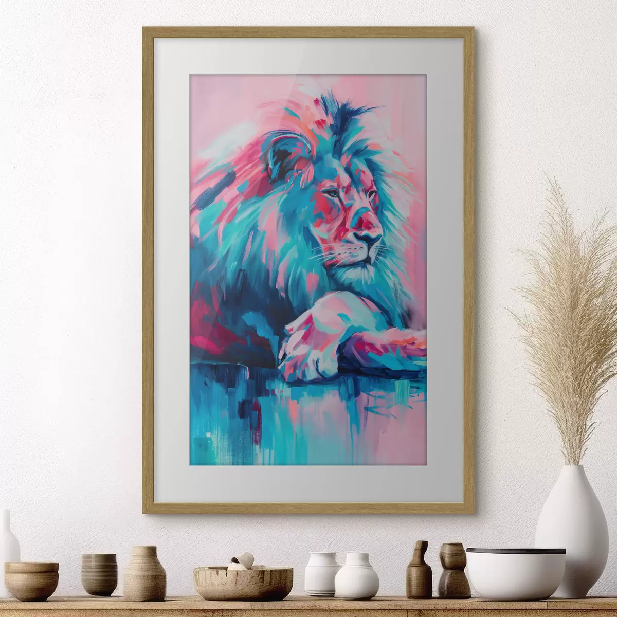 Poster Leone e tenerezza f46034