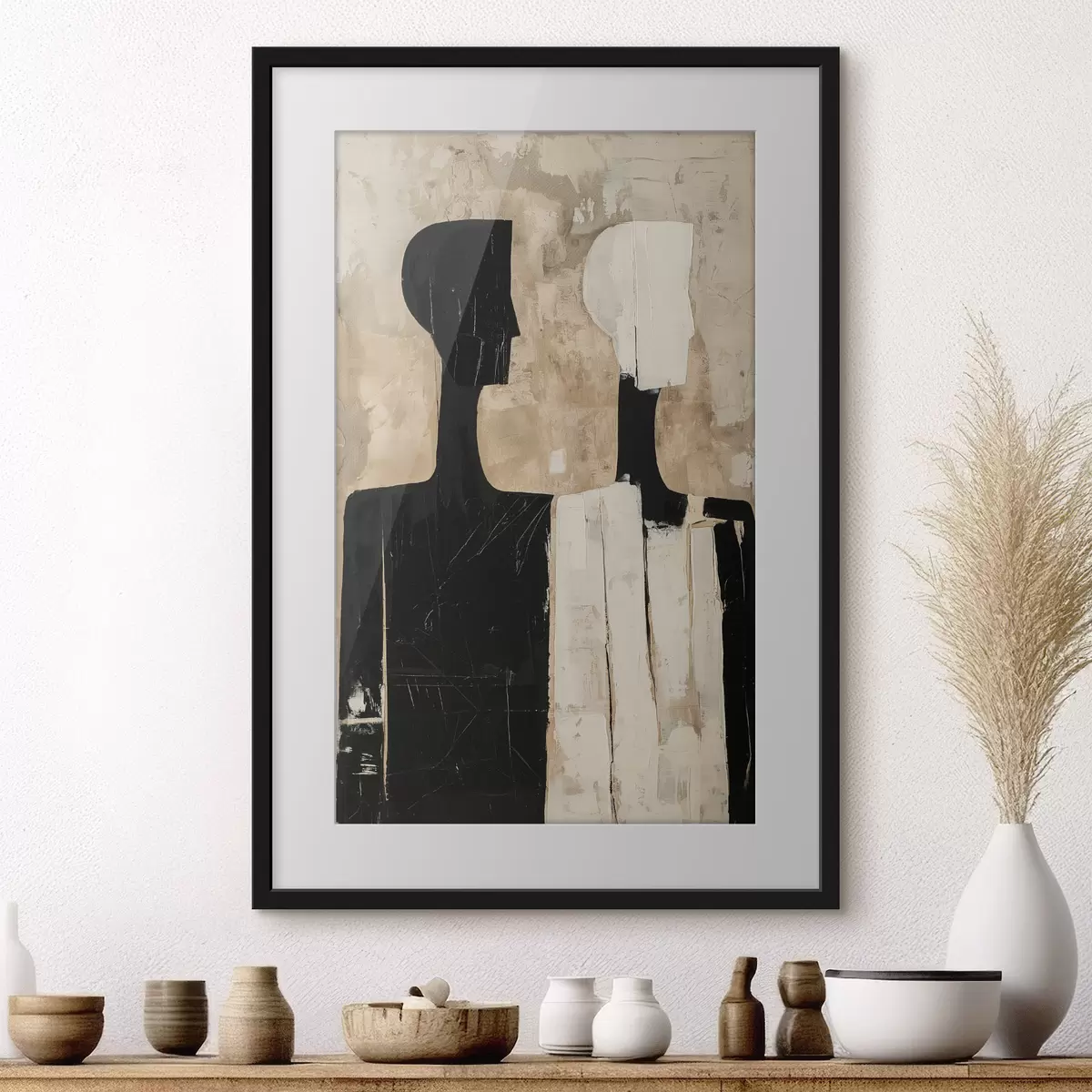Poster Due figure astratte f46050