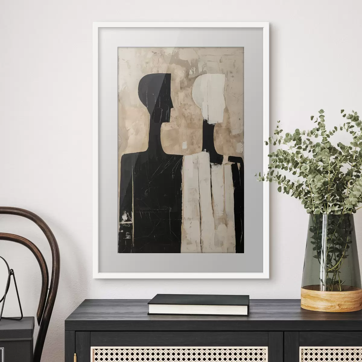 Poster Due figure astratte f46050