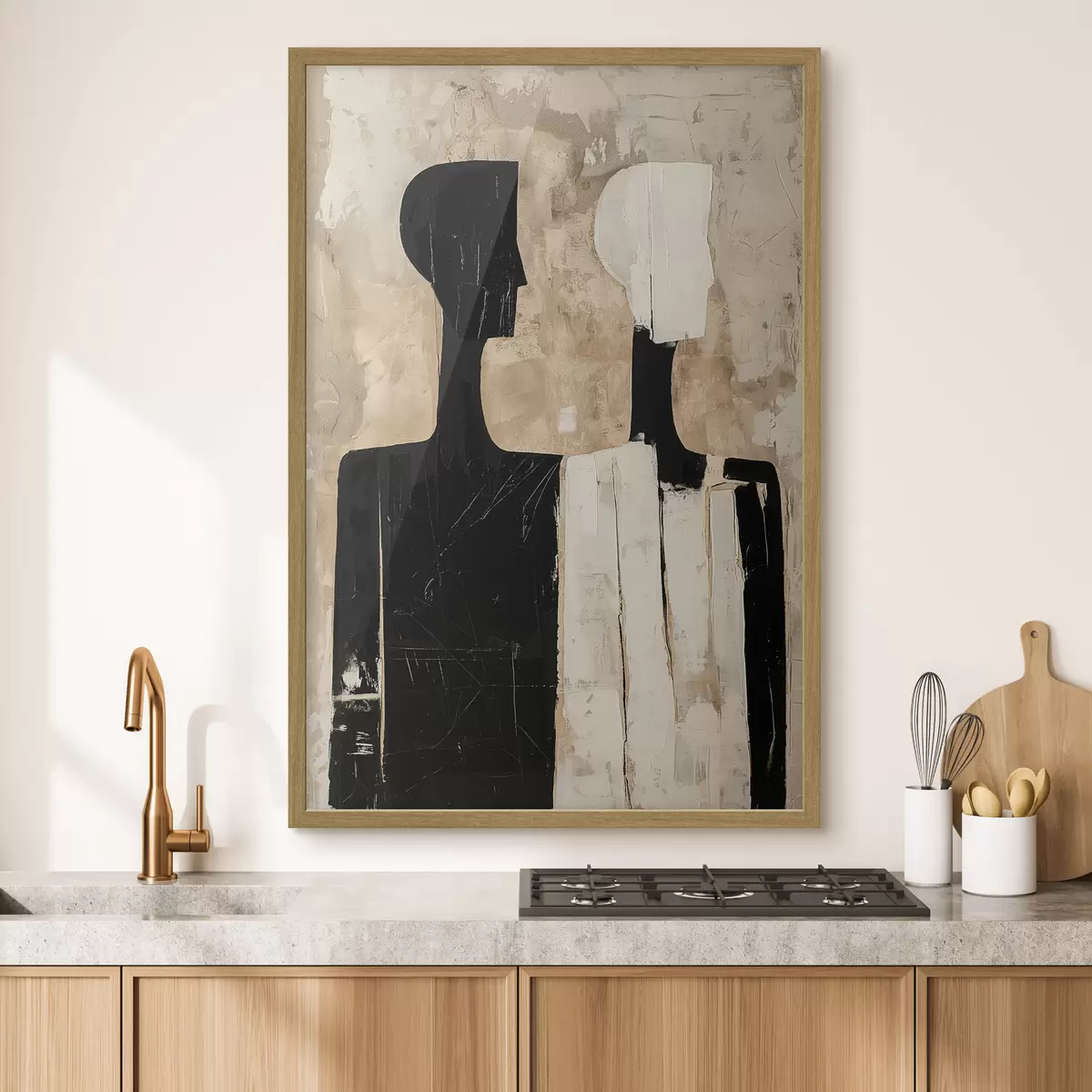 Poster Due figure astratte f46050