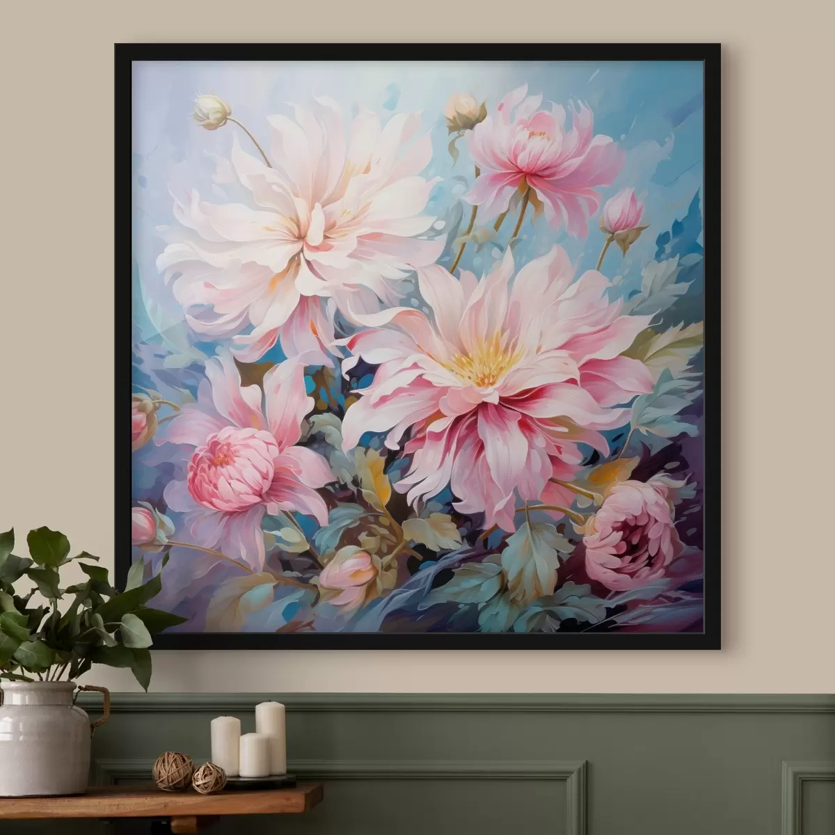 Poster Delicato bouquet in stile acquerello f45737