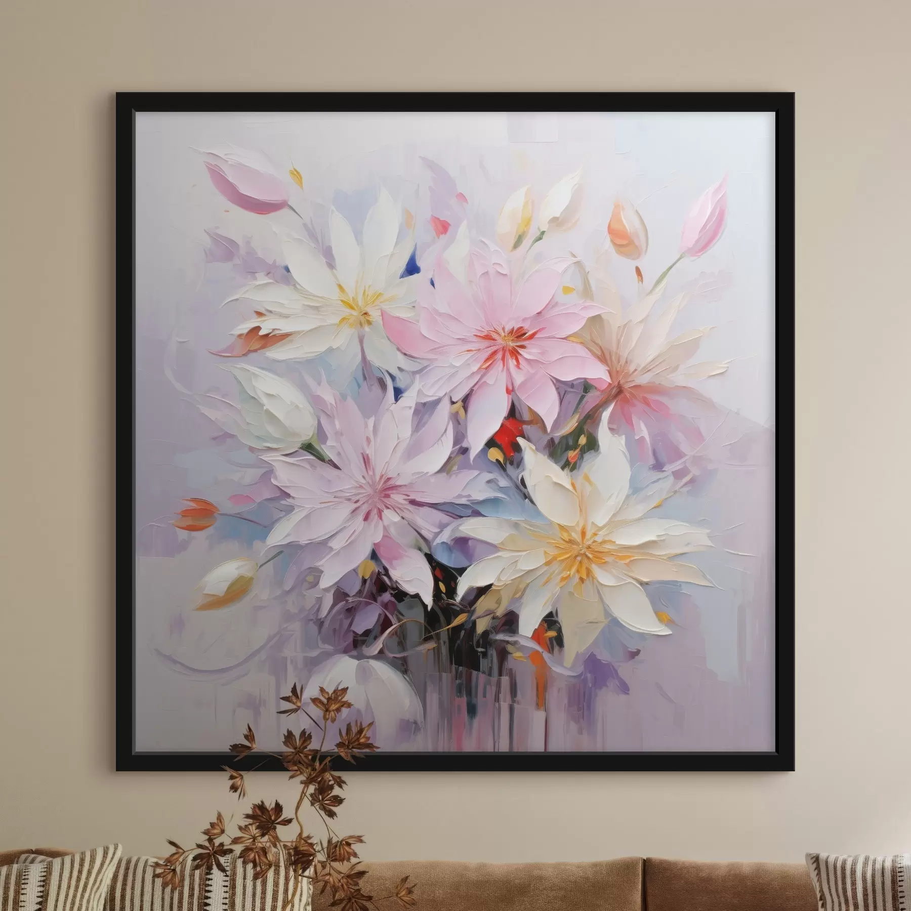 carta da parati Bouquet di fiori in stile pittura a olio nr. f45738