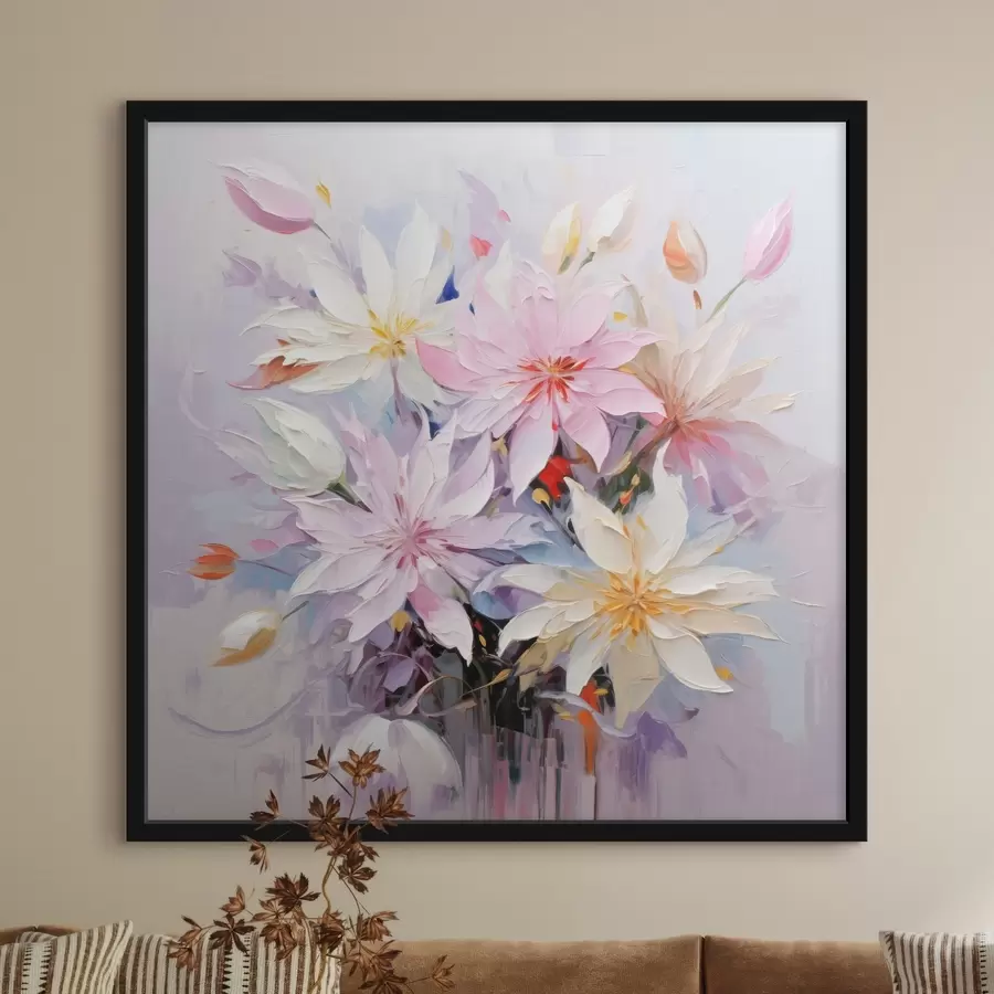 carta da parati Bouquet di fiori in stile pittura a olio nr. f45738