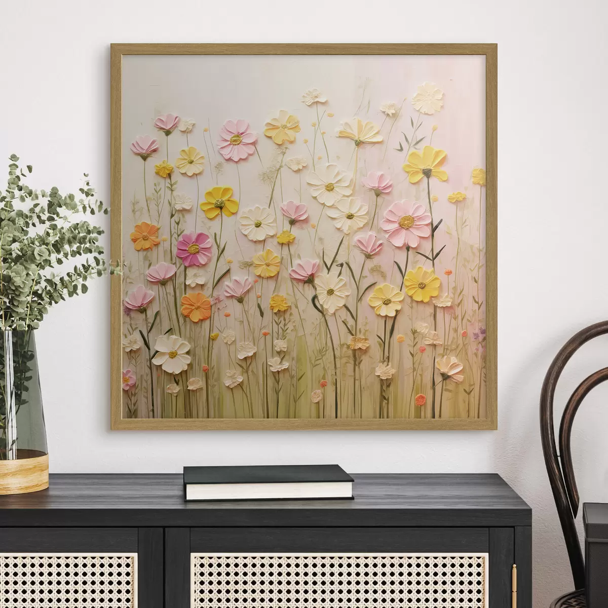 Poster Campo di fiori in stile pittura ad olio f45739