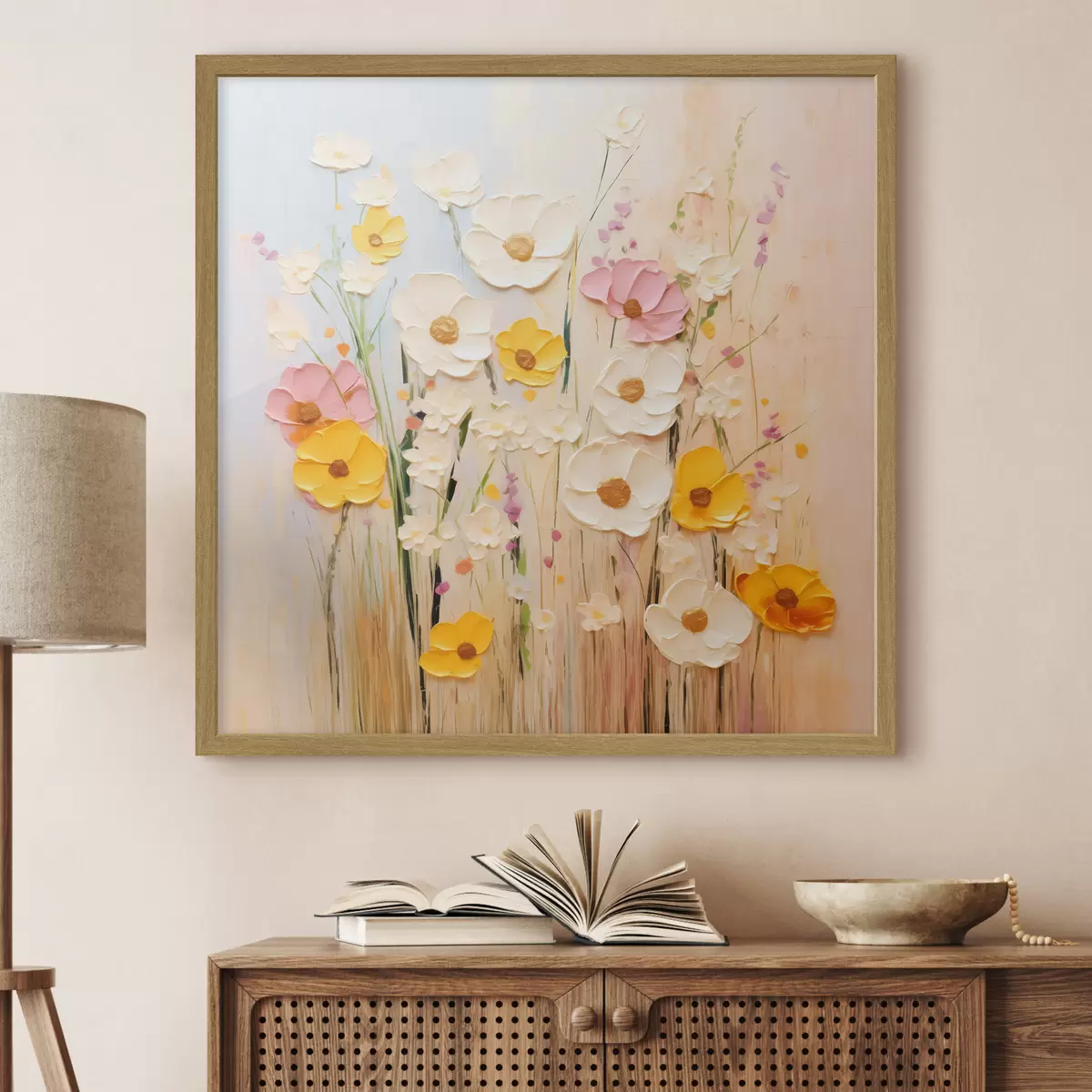 Poster Astrazione primaverile con elementi pittorici f45740
