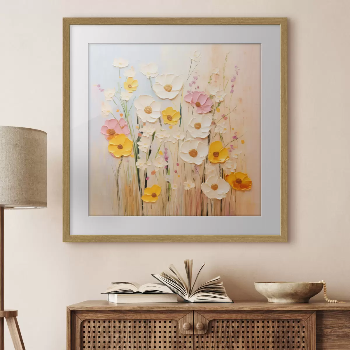 Poster Astrazione primaverile con elementi pittorici f45740