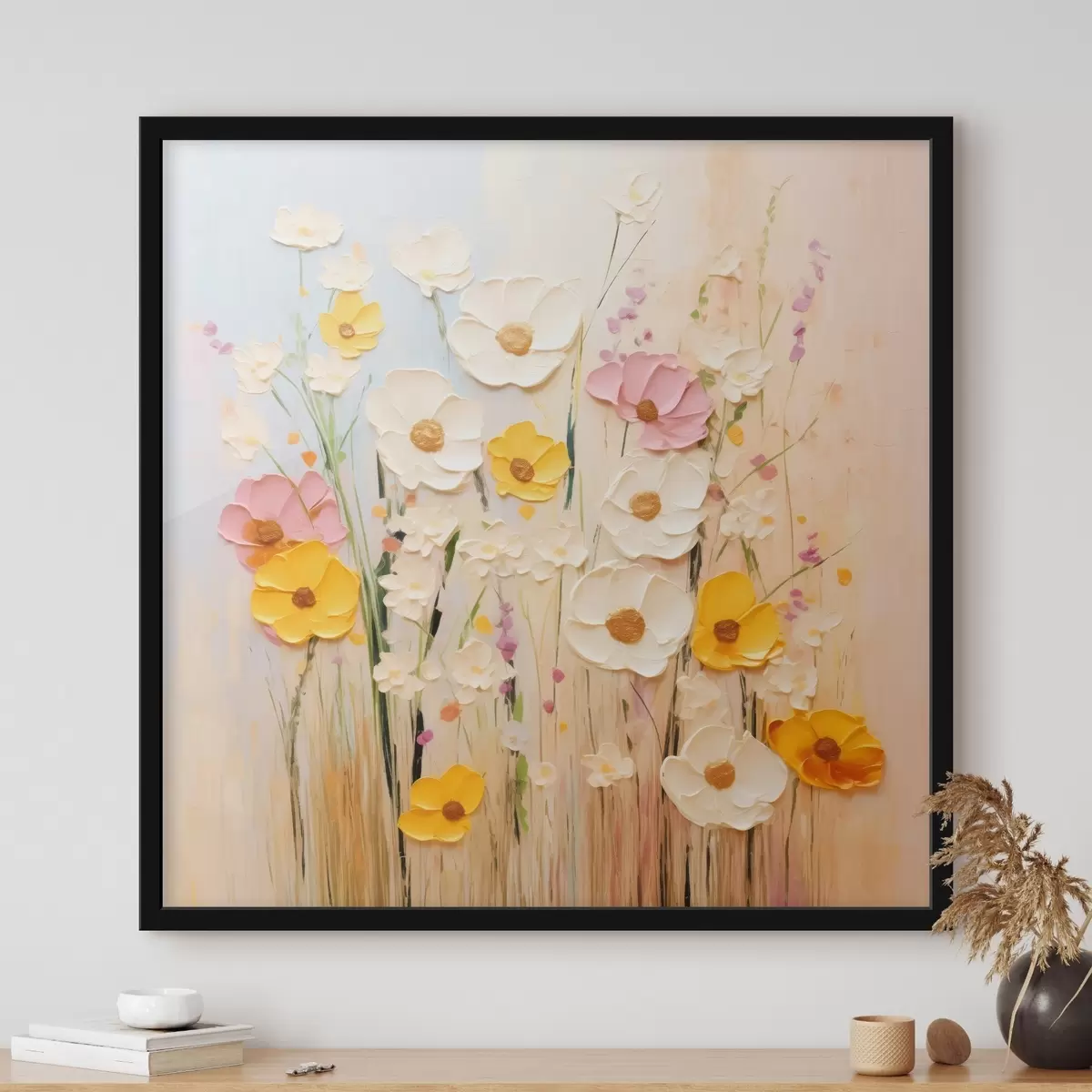 Poster Astrazione primaverile con elementi pittorici f45740