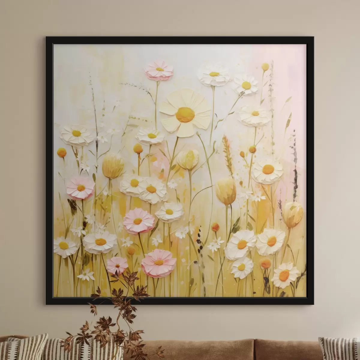 Poster Fiori di campo in stile pittura a olio f45741