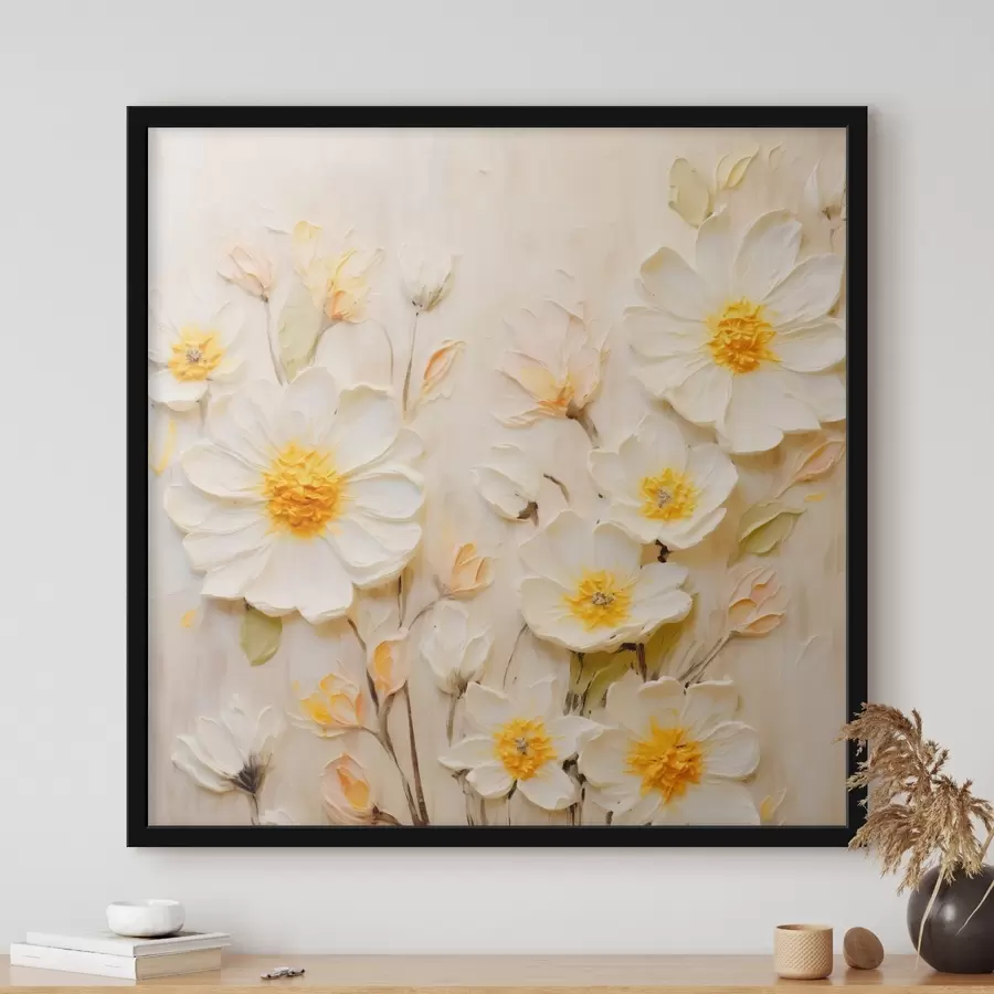 carta da parati Fiori dai toni pastello in stile pittura a olio nr. f45742