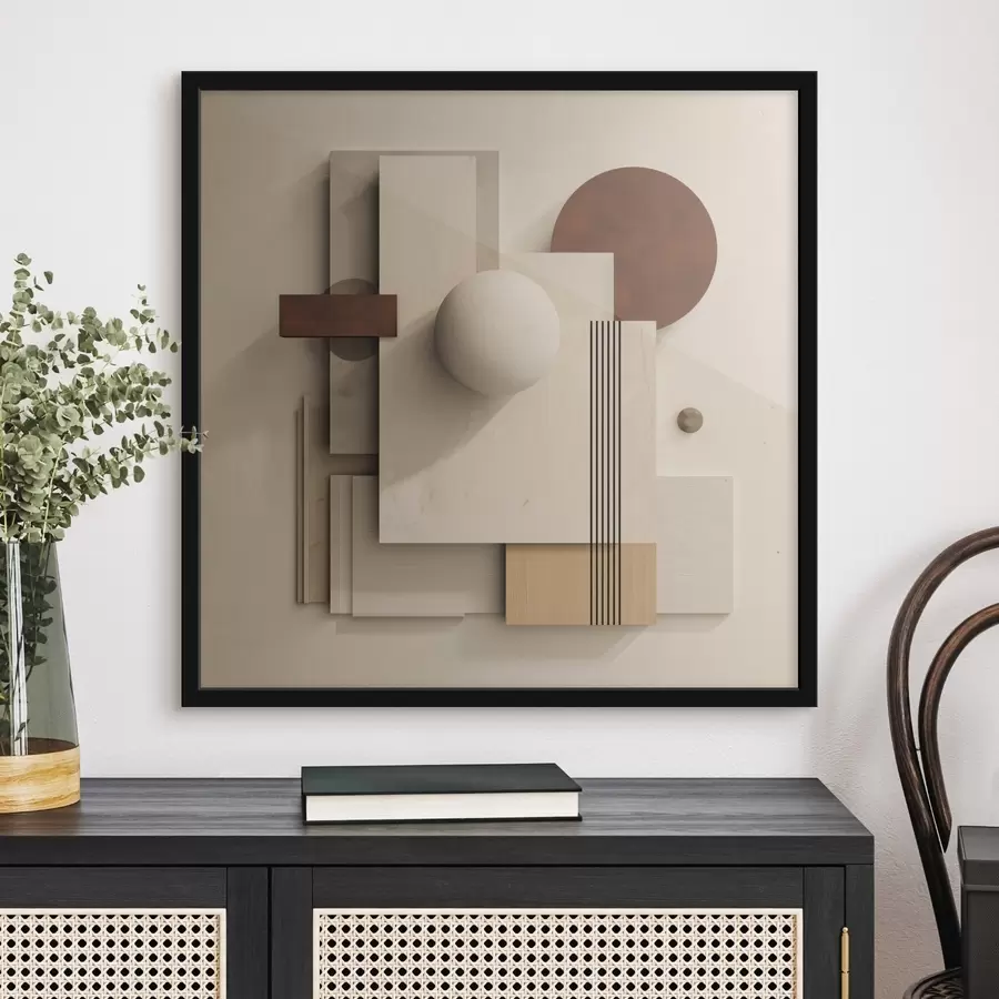 carta da parati Geometria della calma in stile minimalista moderno nr. f45856