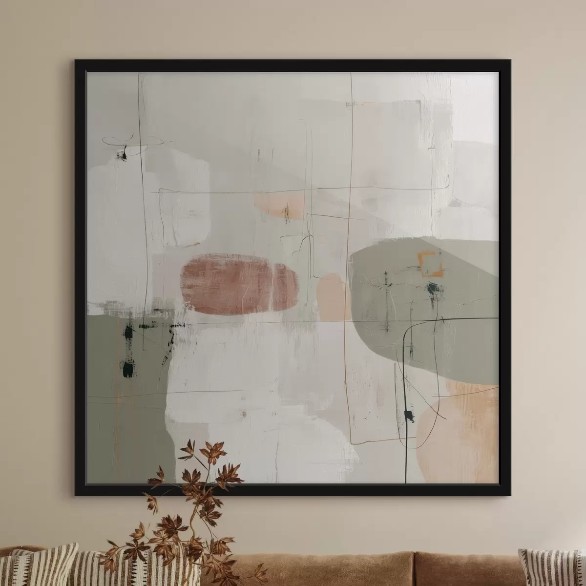 Poster Composizione astratta in tonalità pastello f45859