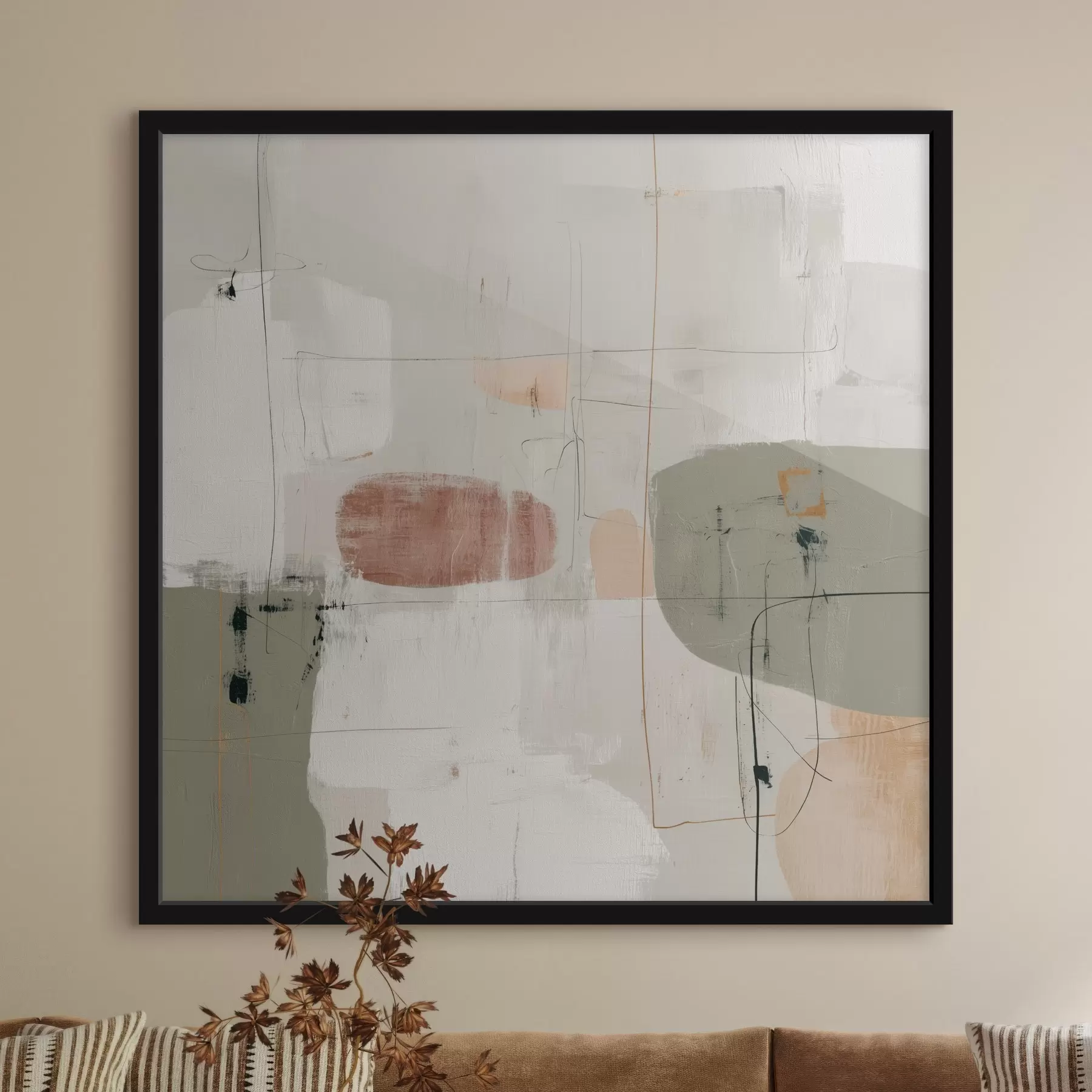 carta da parati Composizione astratta in tonalità pastello nr. f45859