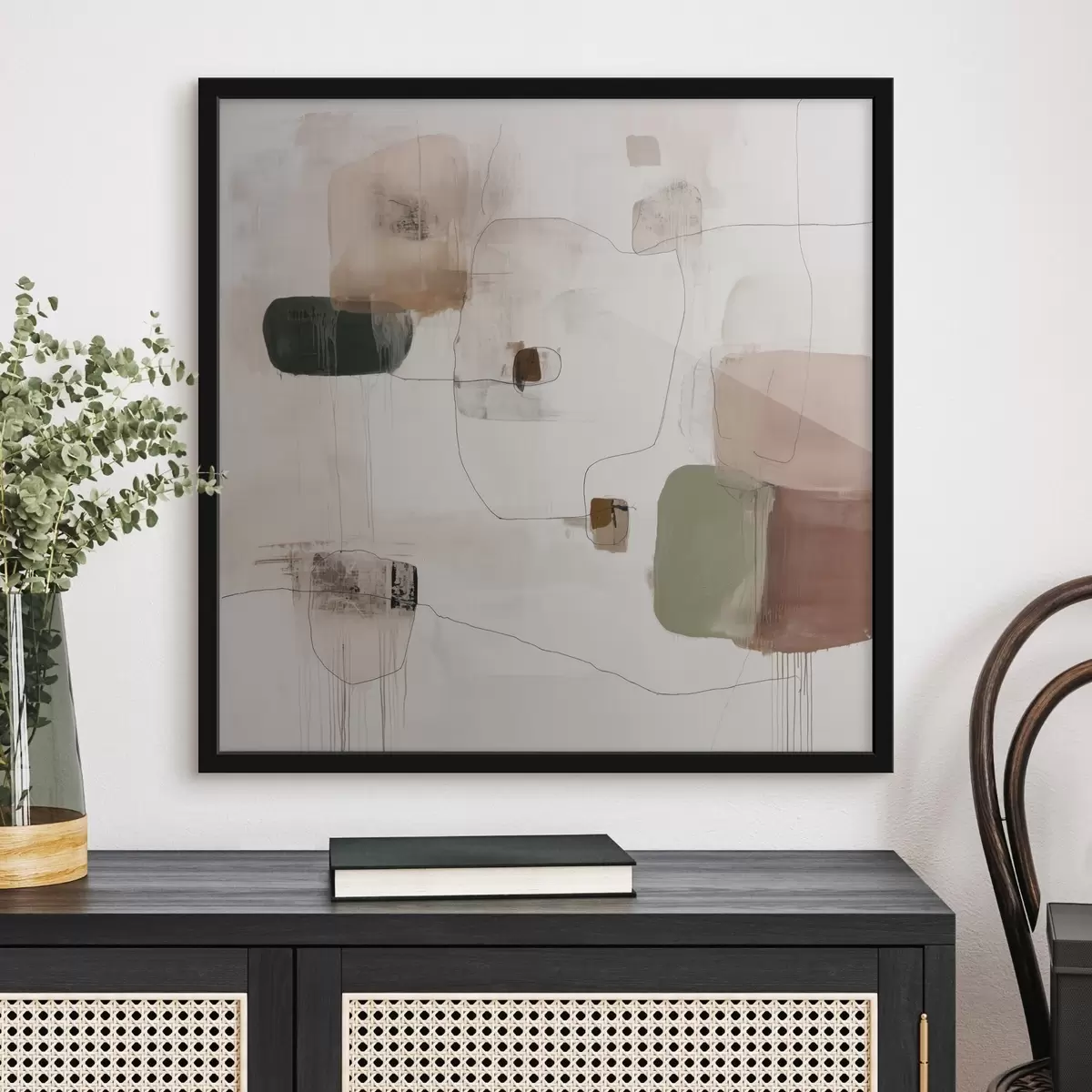 Poster Minimalismo astratto in tonalità calde f45860