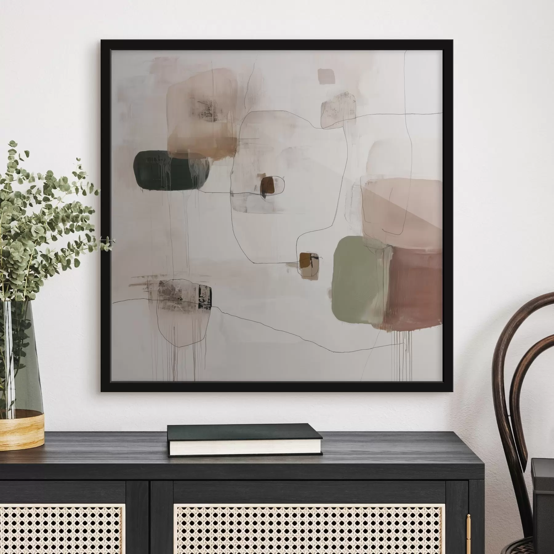 carta da parati Minimalismo astratto in tonalità calde nr. f45860