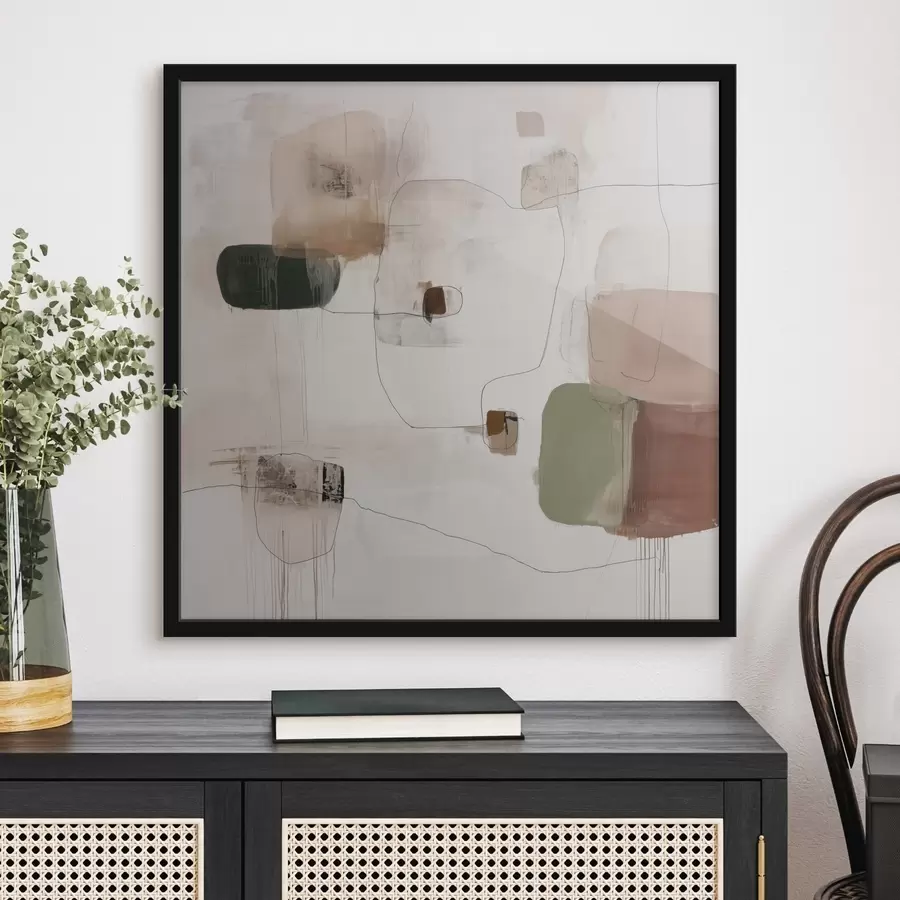 carta da parati Minimalismo astratto in tonalità calde nr. f45860