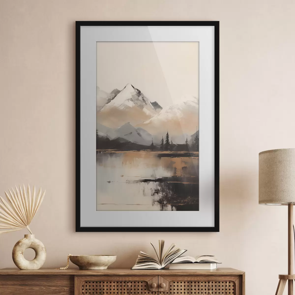 Poster Lago fra vette di neve f45951
