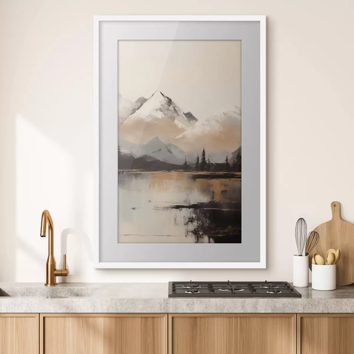 Poster Lago fra vette di neve f45951