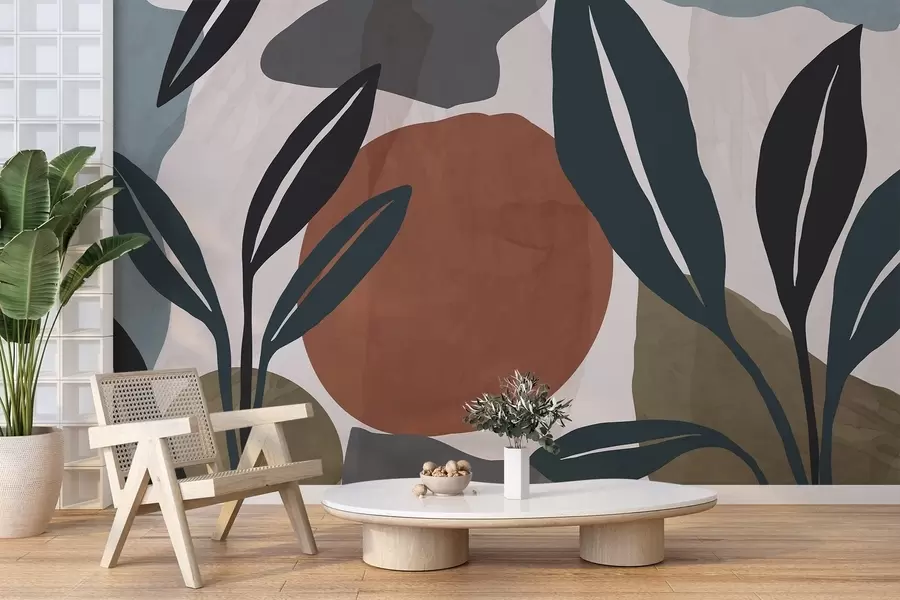 Carta da parati Moderno Abstract Botanica n. w04592