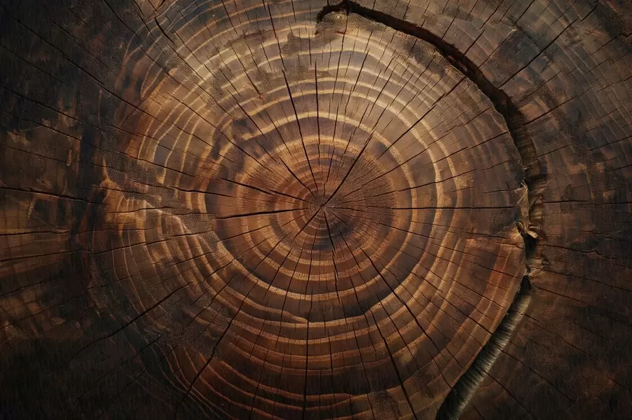 Carta da parati nature Anelli degli alberi 