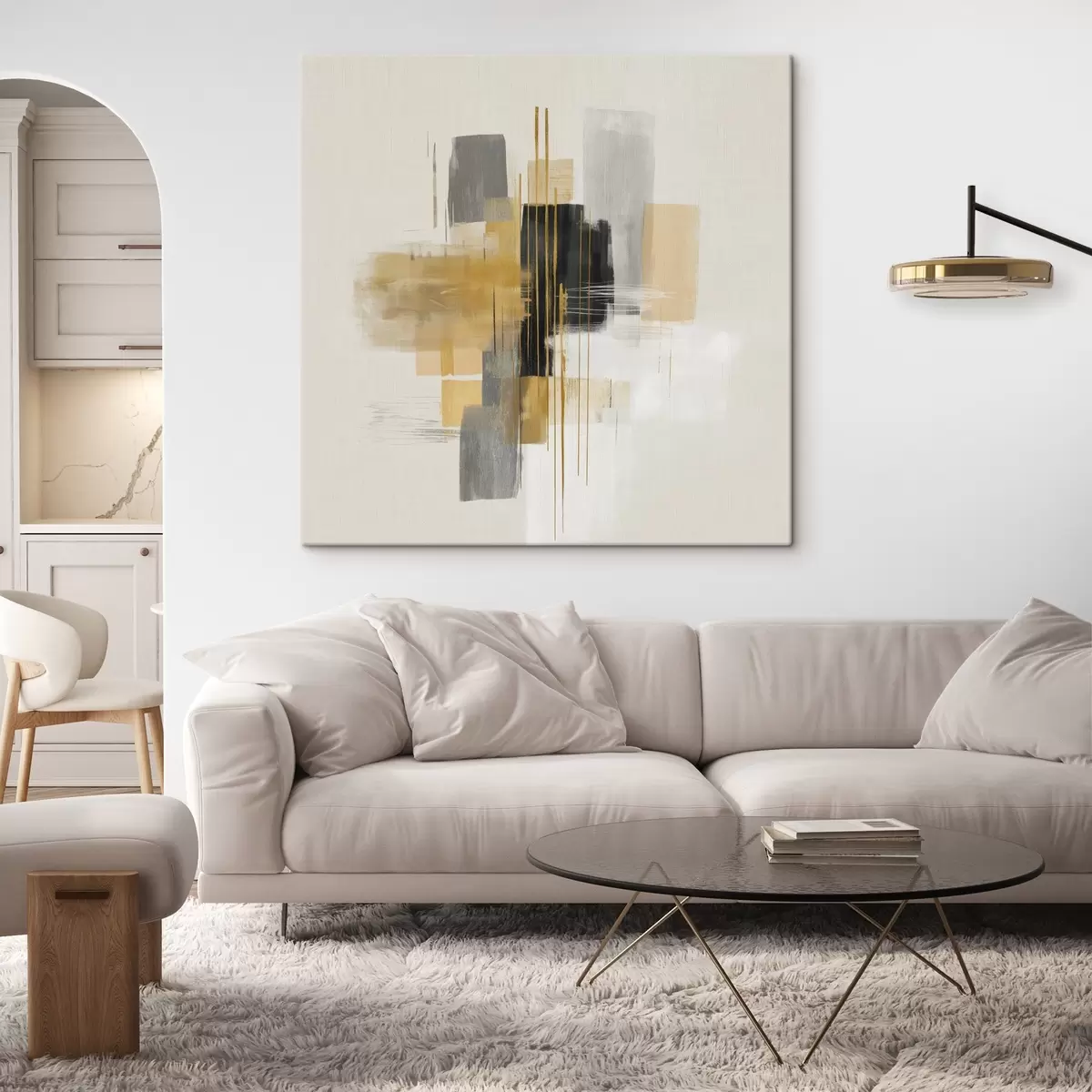 carta da parati Verticalità dello spazio in stile astratto grafico nr. s45850