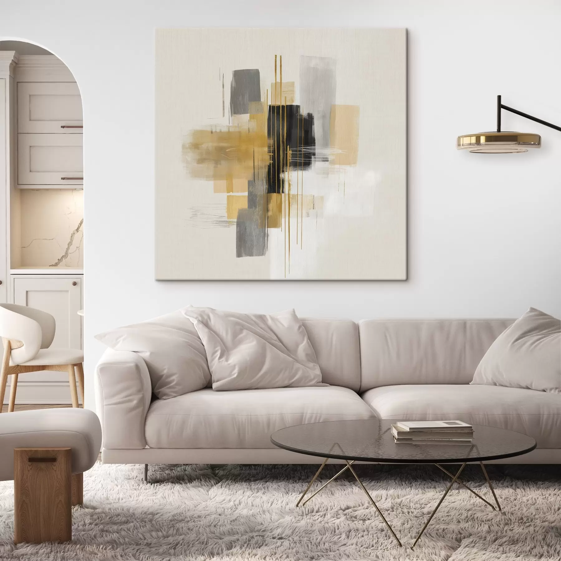 carta da parati Verticalità dello spazio in stile astratto grafico nr. s45850