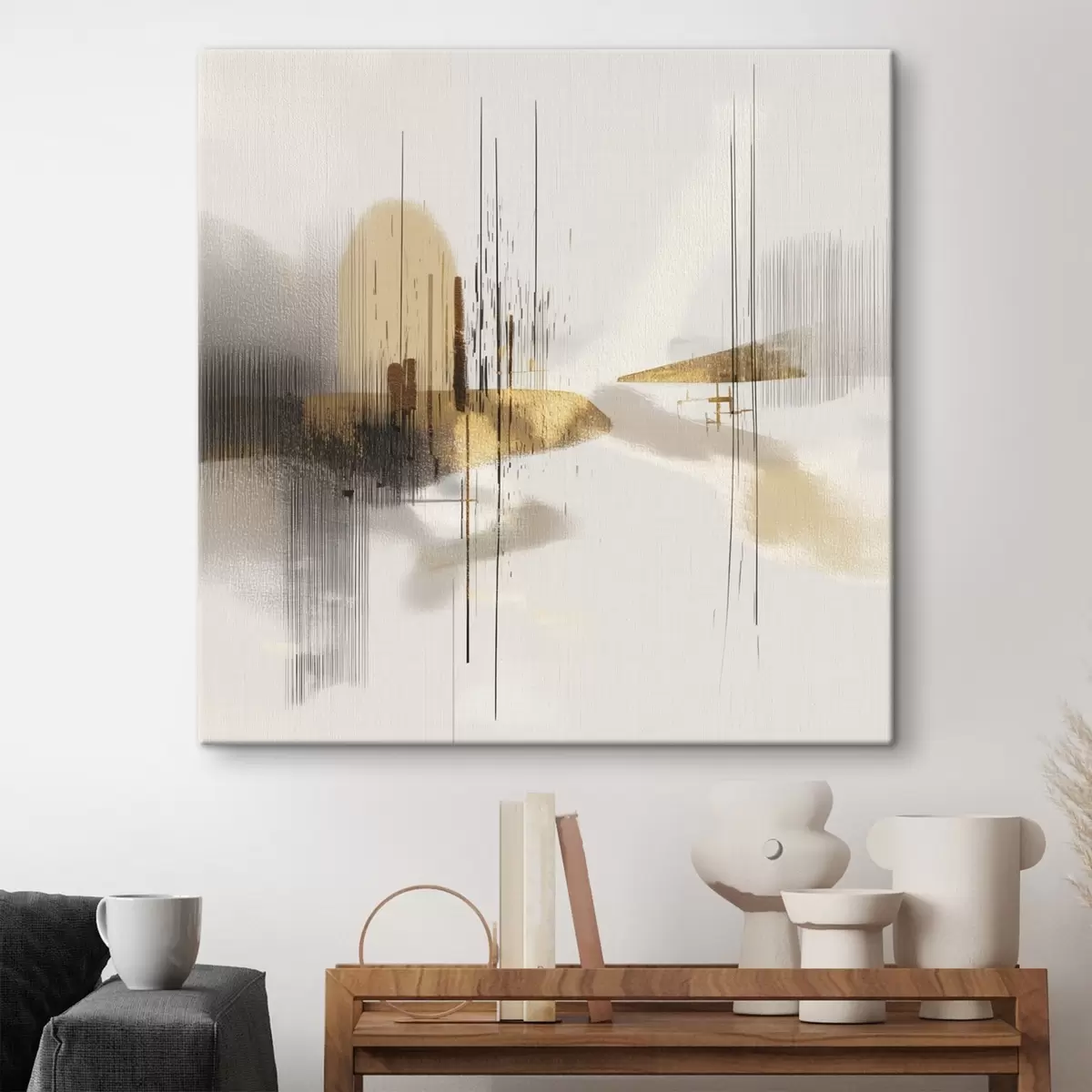 carta da parati Riva tranquilla in stile grafico minimalista nr. s45849