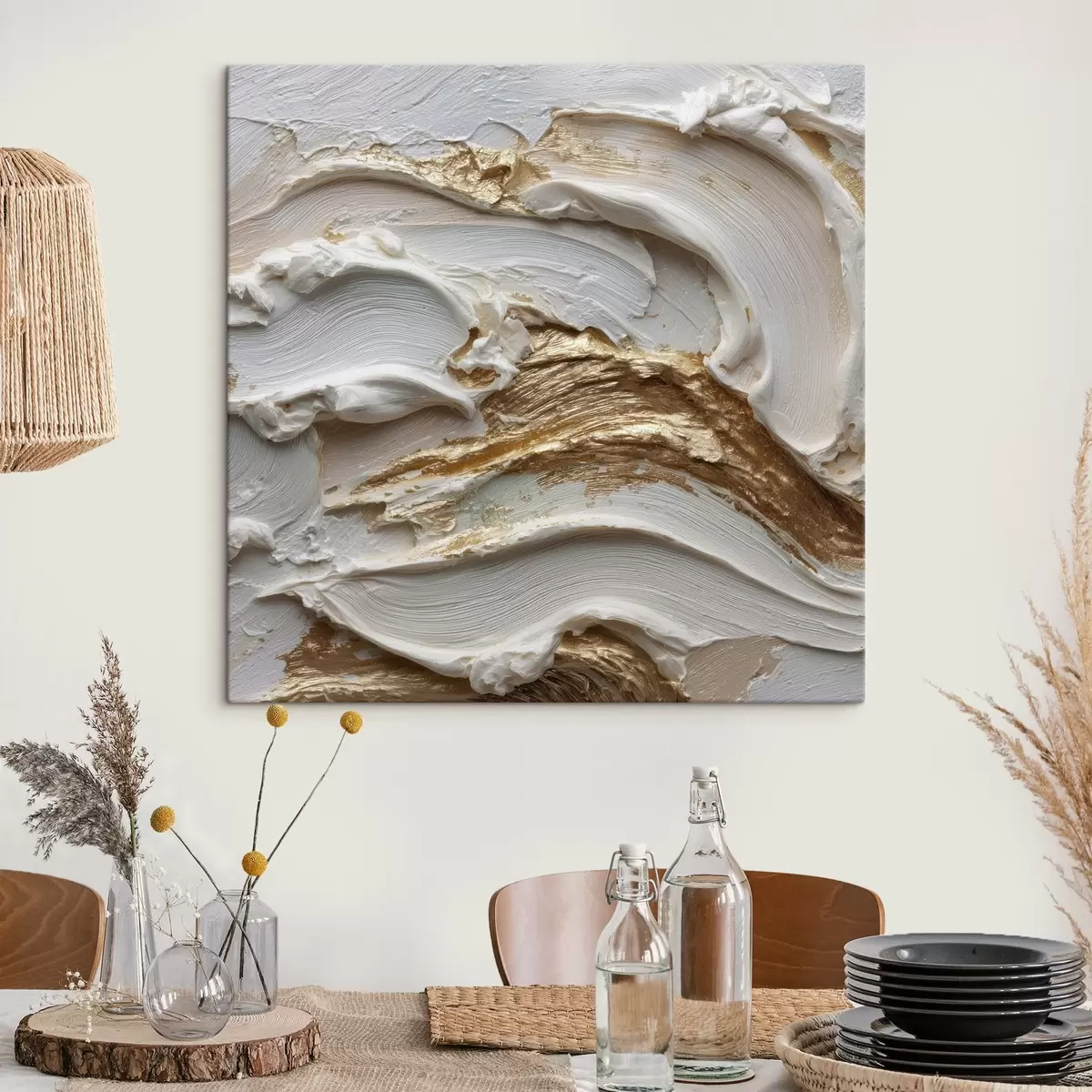 carta da parati Onda di forma in stile astratto volumetrico nr. s45853