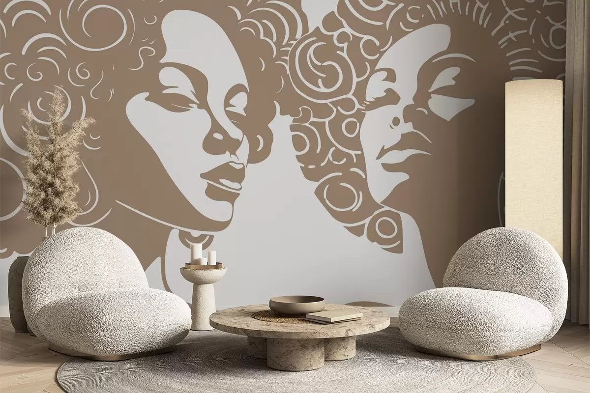 carta da parati Due ragazze nr. w04688