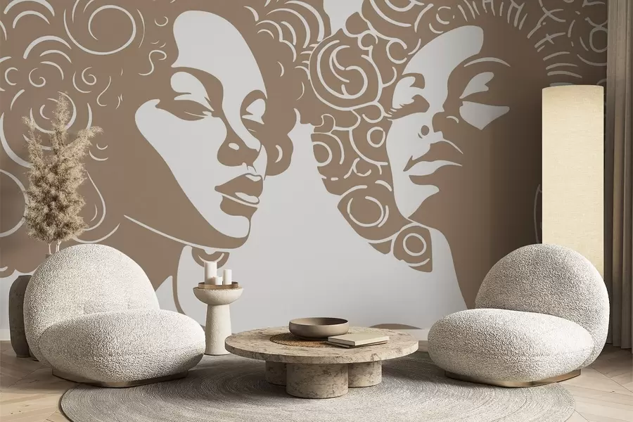 carta da parati Due ragazze nr. w04688