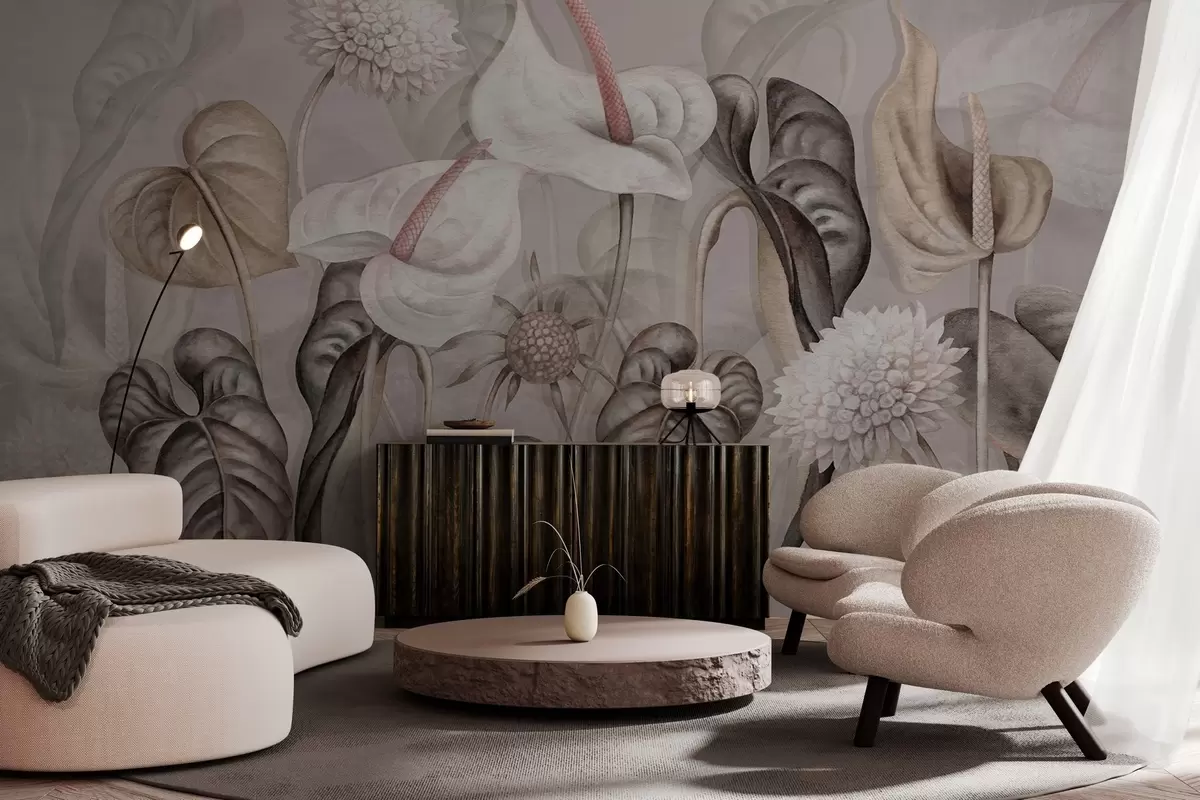 carta da parati Piante sul muro nr. w04669v1