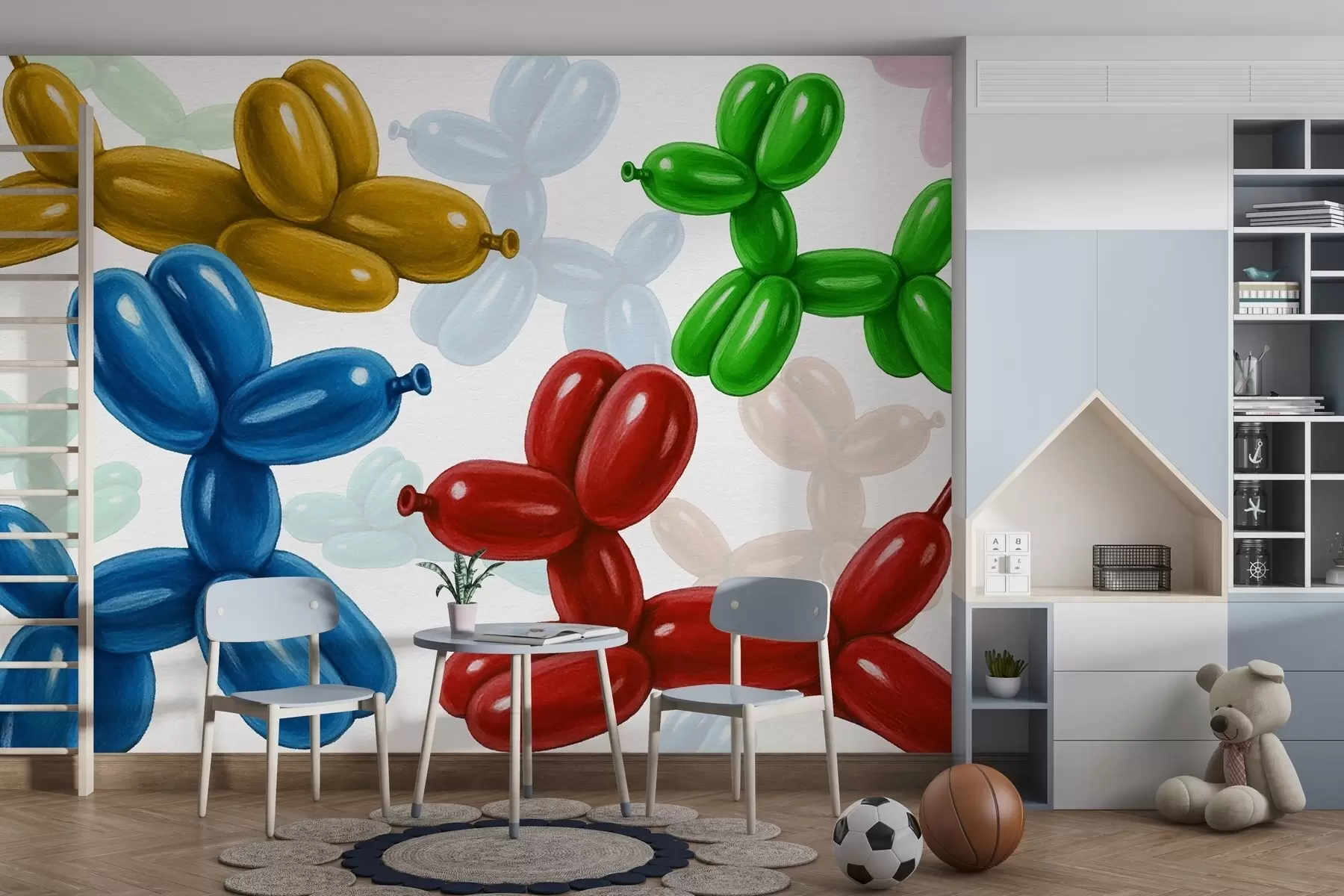 carta da parati Palline a forma di cane nr. w04675