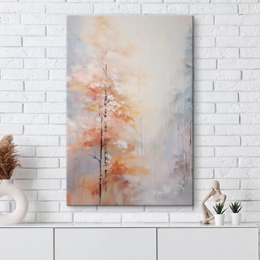 carta da parati Dipinto che imita una foresta autunnale nr. s46122