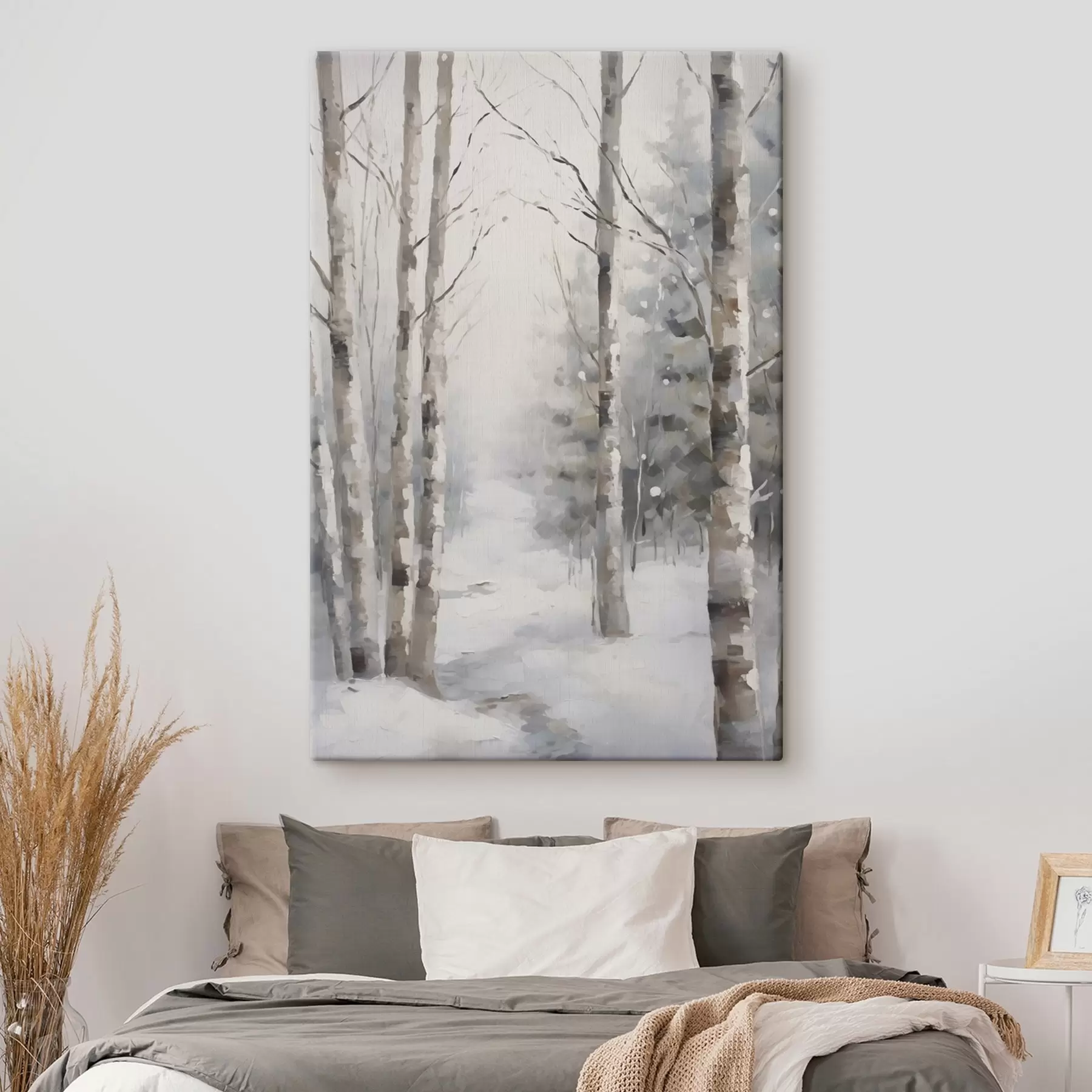 carta da parati Betulle in una foresta invernale nr. s46129