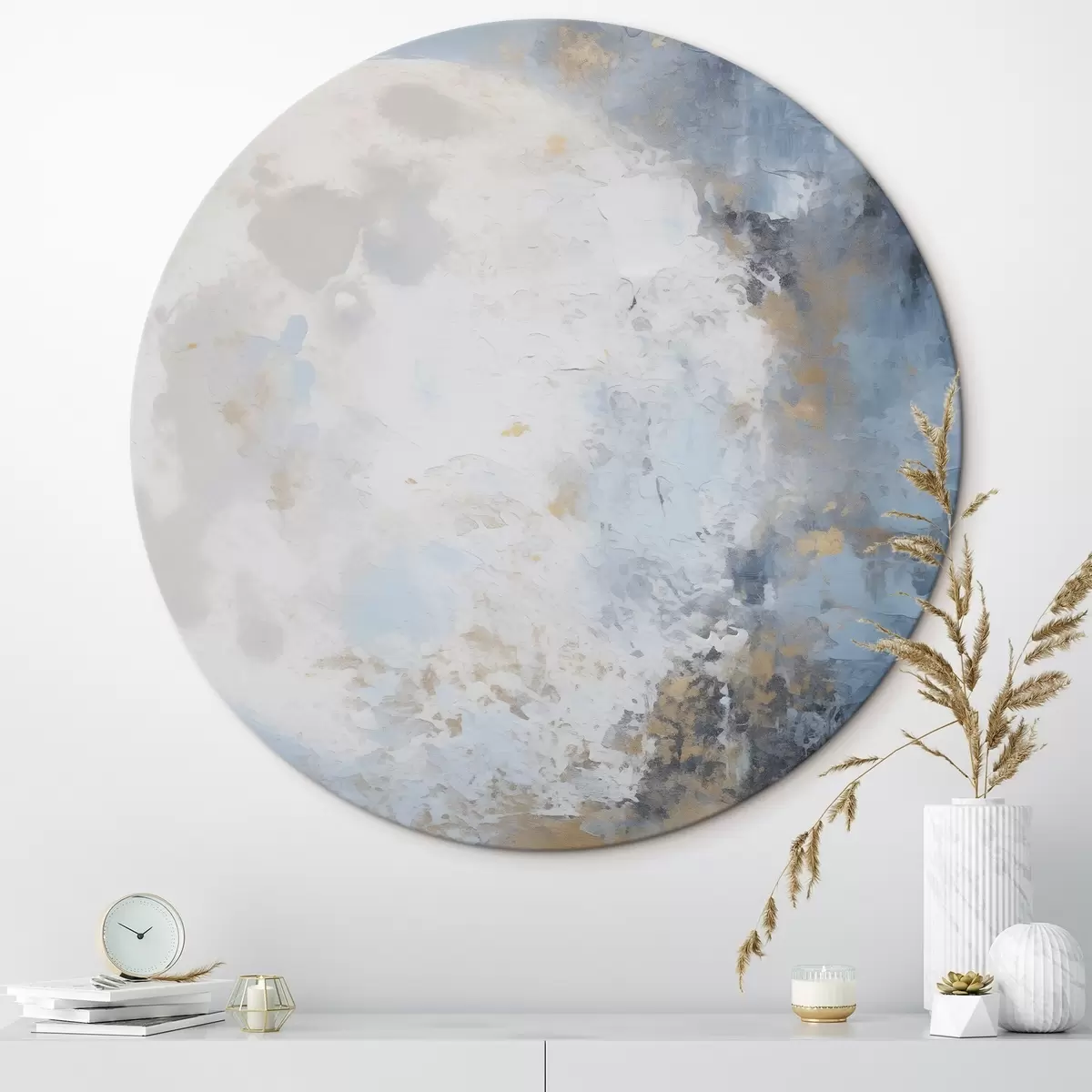 Quadri rotondi Astrazione lunare r46125