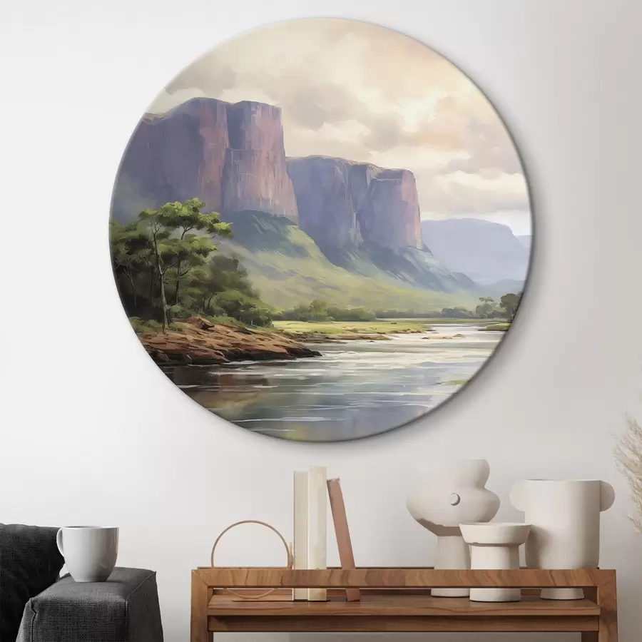 carta da parati Parco con vista sulle montagne nr. r46194