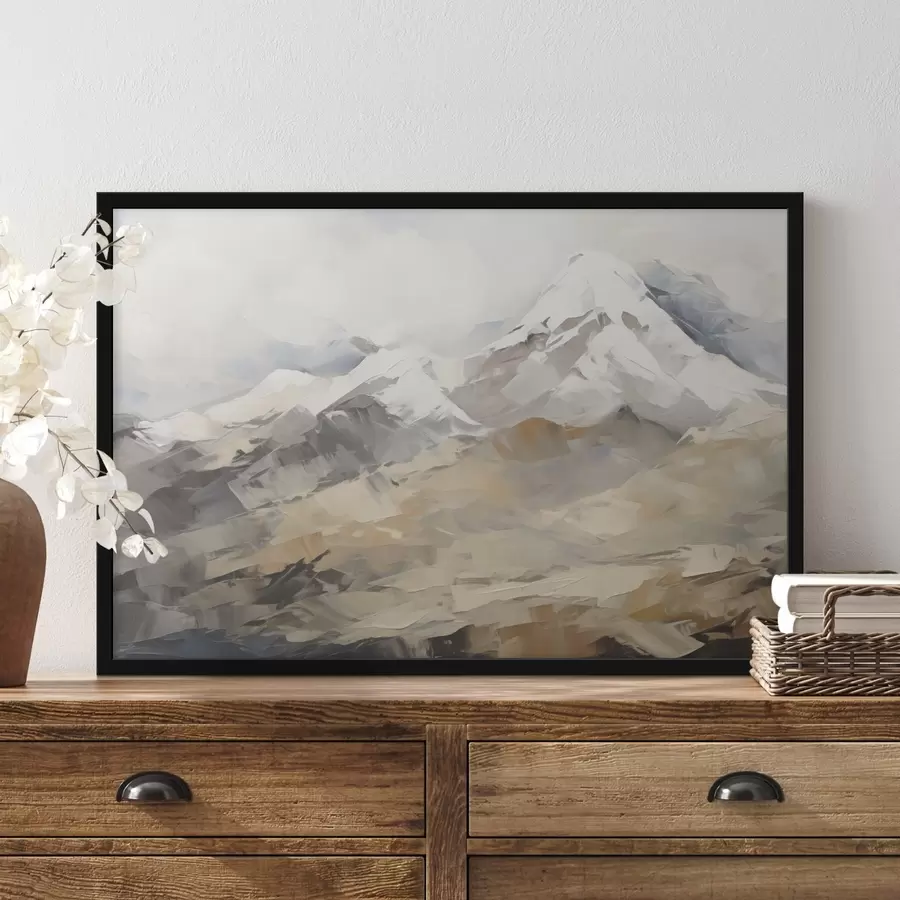 carta da parati Dipinto che imita la montagna nr. f46193