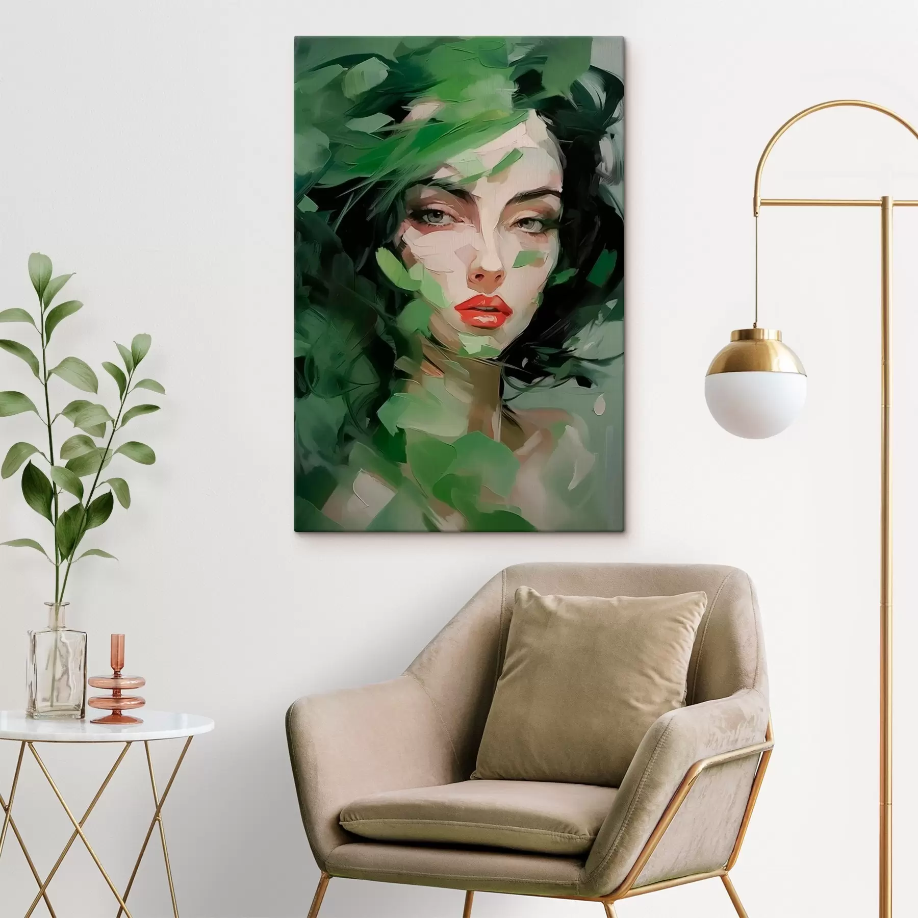 carta da parati Ritratto femminile astratto nr. s46224