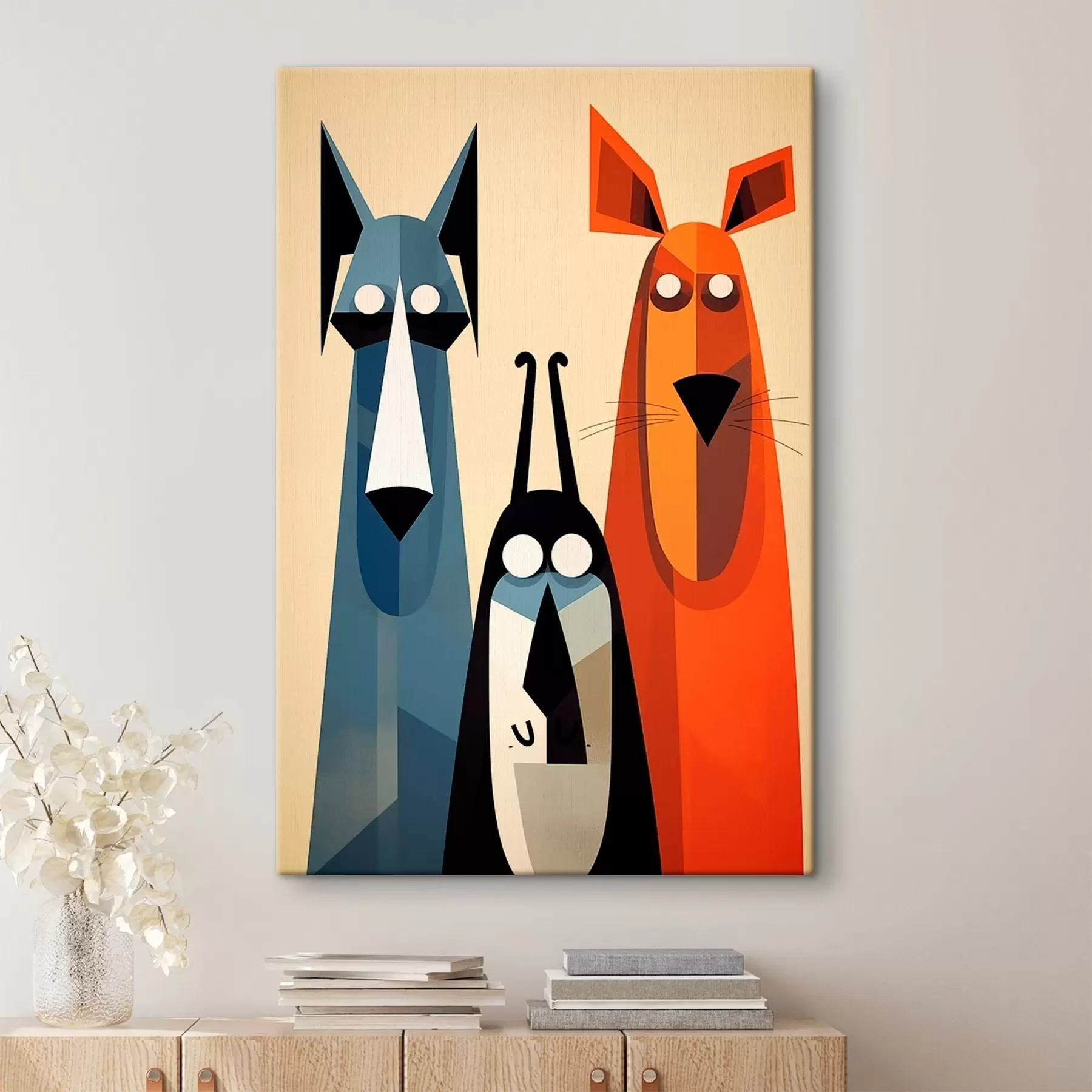 carta da parati Abstract Cani nr. s46237