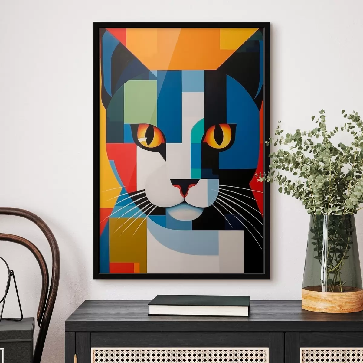 Poster Gatto astratto f46204