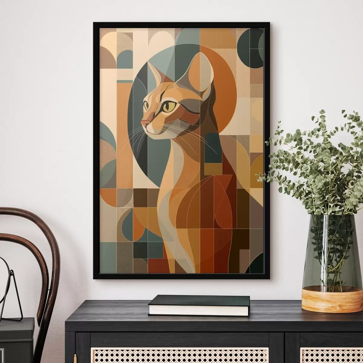 Poster Gatto astratto f46209