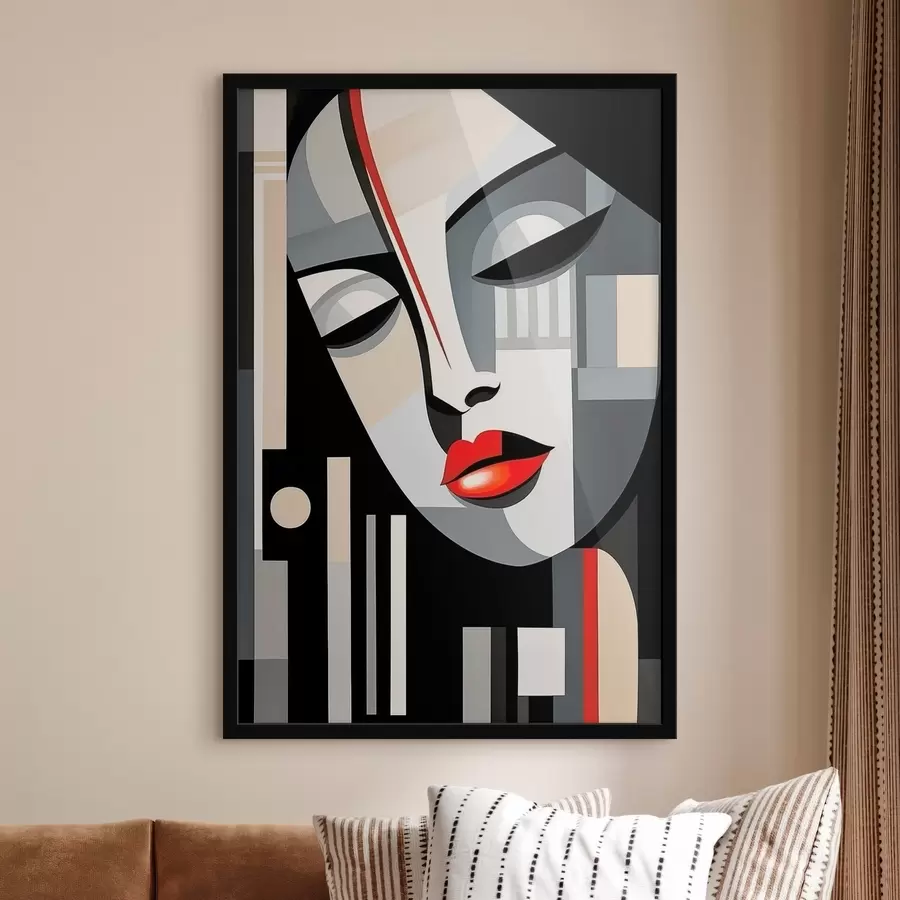 carta da parati Volto astratto nr. f46213