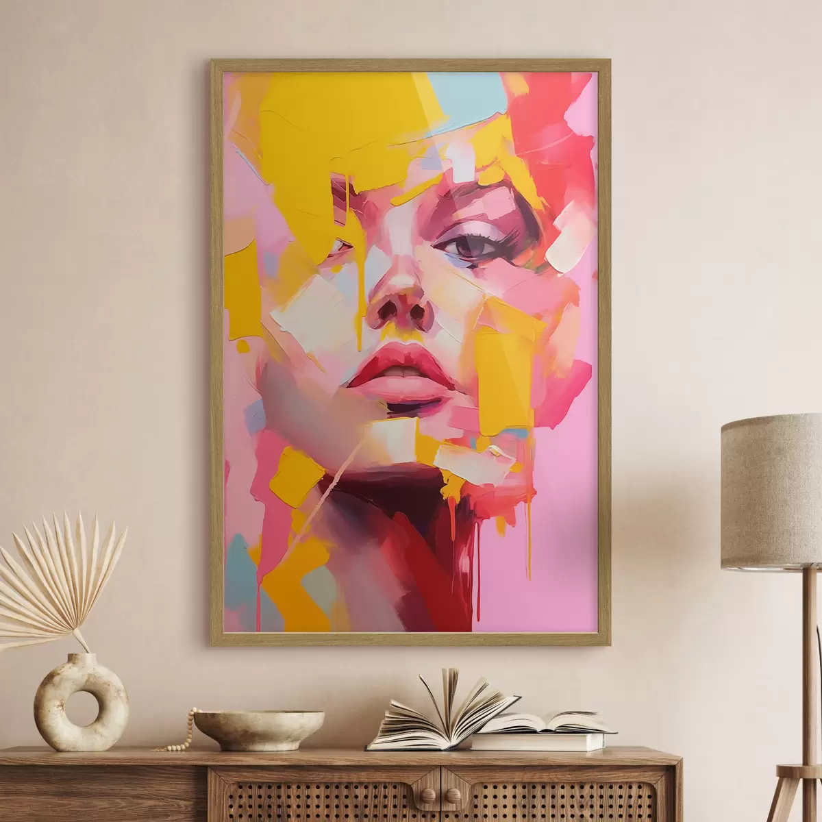 Poster Volto astratto f46217