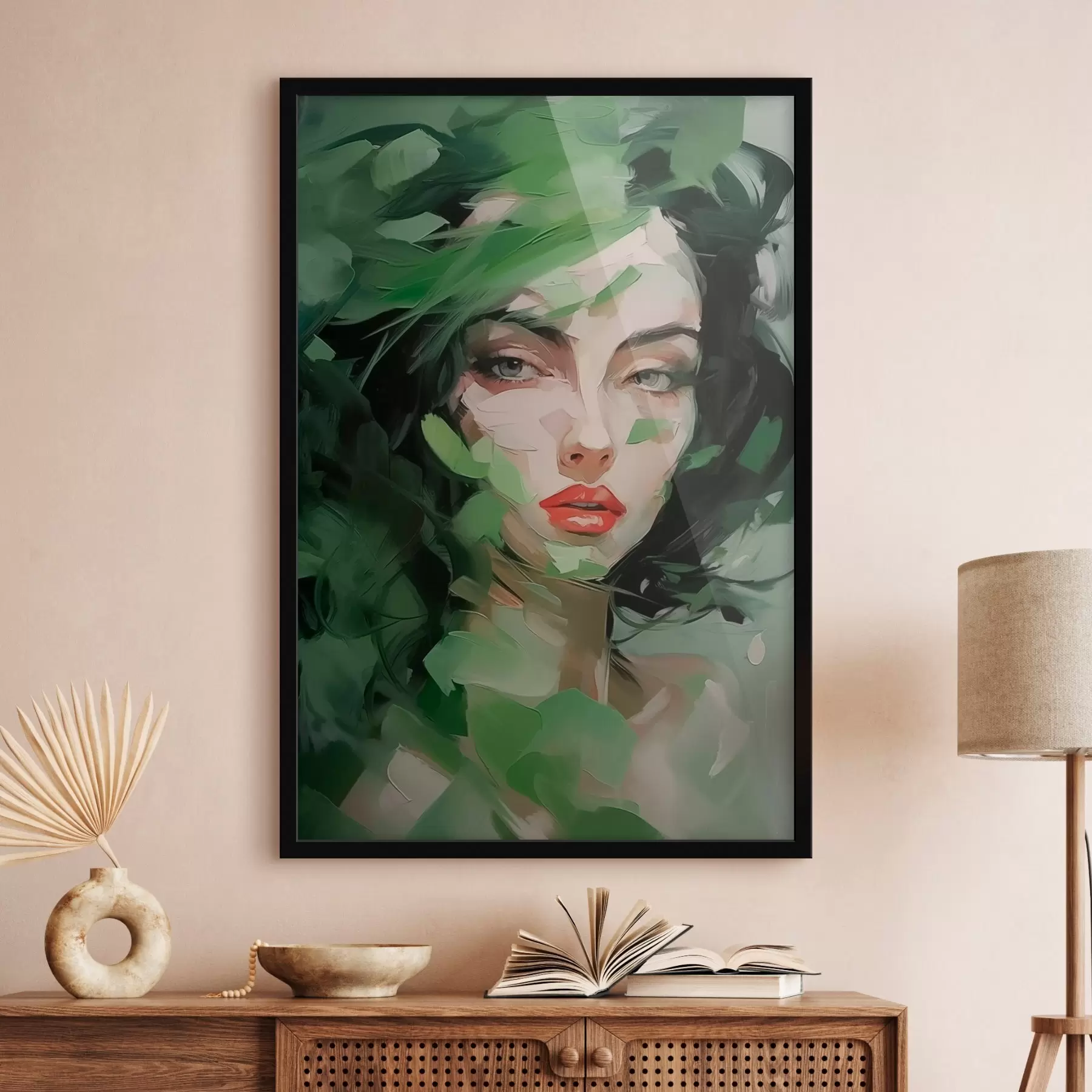 carta da parati Ritratto femminile astratto nr. f46224